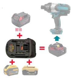 Electric Power Tool Adapter Converter Battery Adapter for Dewalt DCB200 DCB205 20V Lithium to for Makita BL1830