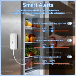 Tuya Zigbee WiFi Temperature Humidity Sensor with External Probe High Accuracy SmartLife Remote Monitor for Plants Aquarium Pool