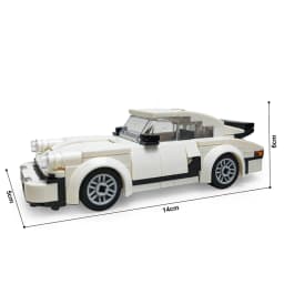 Knew Built Sports Rally Car Building Blocks: DIY STEM Racing Vehicle Set, Durable Brick Toys, Perfect Creative Gift for Adults
