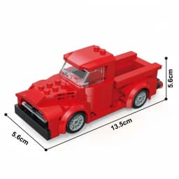 Knew Built Sports Rally Car Building Blocks: DIY STEM Racing Vehicle Set, Durable Brick Toys, Perfect Creative Gift for Adults