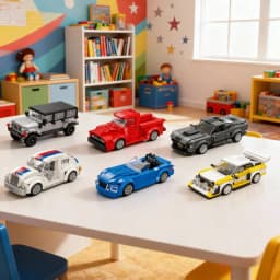 Knew Built Sports Rally Car Building Blocks: DIY STEM Racing Vehicle Set, Durable Brick Toys, Perfect Creative Gift for Adults