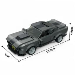 Knew Built Sports Rally Car Building Blocks: DIY STEM Racing Vehicle Set, Durable Brick Toys, Perfect Creative Gift for Adults