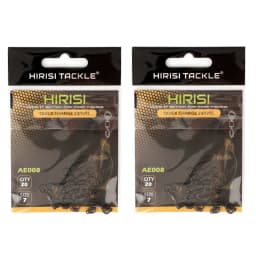 Hirisi AE008 20/40Pcs Carp Fishing Swivels Snaps Solid Ring Quick Change Connector Terminal Tackle Accessories for Coarse