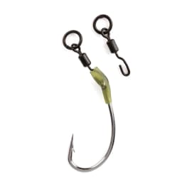 Hirisi AE008 20/40Pcs Carp Fishing Swivels Snaps Solid Ring Quick Change Connector Terminal Tackle Accessories for Coarse