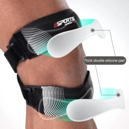 1pcs  Patella Knee Brace Pro for Meniscus Tear,Adjustable Orthopedic Compression Patellar Tendon Support Strap with Patella Pads