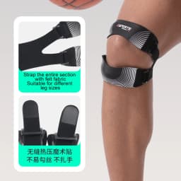 1pcs  Patella Knee Brace Pro for Meniscus Tear,Adjustable Orthopedic Compression Patellar Tendon Support Strap with Patella Pads