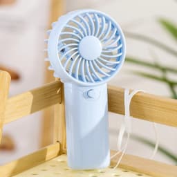 1PCMini Portable Fan AAA Battery Handheld Fan For Men Women Creative Small Fan Air Cooler Perfect For Office Outdoor Travel