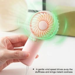 1PCMini Portable Fan AAA Battery Handheld Fan For Men Women Creative Small Fan Air Cooler Perfect For Office Outdoor Travel