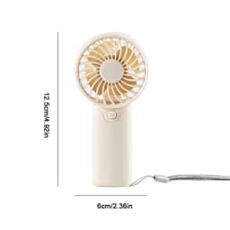 1PCMini Portable Fan AAA Battery Handheld Fan For Men Women Creative Small Fan Air Cooler Perfect For Office Outdoor Travel