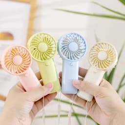 1PCMini Portable Fan AAA Battery Handheld Fan For Men Women Creative Small Fan Air Cooler Perfect For Office Outdoor Travel