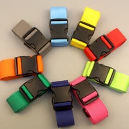 Straight Shaped Luggage Straps for Suitcase Polyester Luggage Belt with Adjustable Release Buckle Travel Accessory