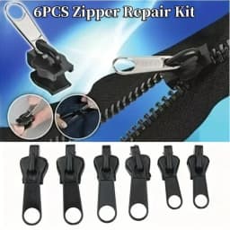 3 Sizes Universal Instant Fix Zipper Repair Kit Replacement Zip Slider Teeth Rescue Sewing Clothes Bag Zippers Tool Accessories