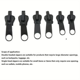 3 Sizes Universal Instant Fix Zipper Repair Kit Replacement Zip Slider Teeth Rescue Sewing Clothes Bag Zippers Tool Accessories