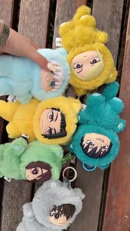 HOT In Stock Jujutsu Kaisen 2 Cat Ear Plushie Series Blind Box Mystery Box Anime Plush Doll Kawaii Toy Collect Festvial Gift**