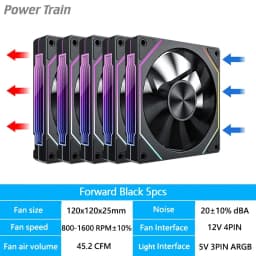 LDPCSJ Prism 4RS 120mm ARGB PC Case Fan with Infinity Mirror Design Motherboard Sync 4PIN PWM CPU Cooler Ventilador