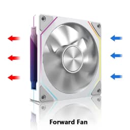 LDPCSJ Prism 4RS 120mm ARGB PC Case Fan with Infinity Mirror Design Motherboard Sync 4PIN PWM CPU Cooler Ventilador
