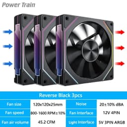 LDPCSJ Prism 4RS 120mm ARGB PC Case Fan with Infinity Mirror Design Motherboard Sync 4PIN PWM CPU Cooler Ventilador