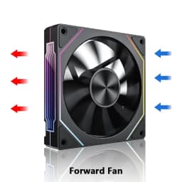 LDPCSJ Prism 4RS 120mm ARGB PC Case Fan with Infinity Mirror Design Motherboard Sync 4PIN PWM CPU Cooler Ventilador