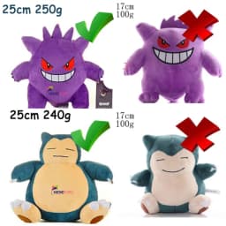 24cm Pokemon Gengar Plush Toy Soft Cute Cartoon Pikachu Stuffed Doll Birthday Gift Peluche Pokemon Collection