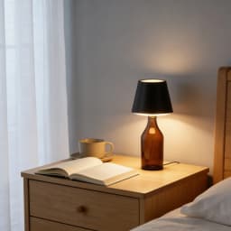 LED Wireless Bottle Shape Table Lamp Touch Dimmable 3 Colors Night Light for Bar Wine Decor Desk Lamp