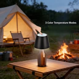 LED Wireless Bottle Shape Table Lamp Touch Dimmable 3 Colors Night Light for Bar Wine Decor Desk Lamp