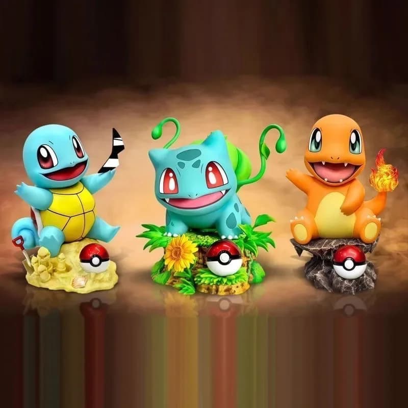 Anime Pokemon Figure Bulbasaur Charmander Action Figures 10cm PVC Action Figures Collection Model Toys Gifts