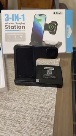 3 In 1 Wireless Charging Station Magnetic Fast Charging 18W Foldable For IPhone 16 15 14 13 12 Pro/Pro Max/Plus/Watch & Airpods