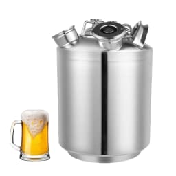 Portable 2.6-gallon Beer Cleaning Keg Draft Beer Machines Milk Tea Machines Anti-leakage Beer Line Cleaning Kit