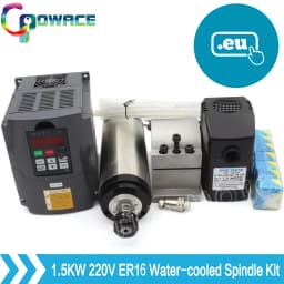 【DE stock】1.5KW 220V water-cooled spindle motor and kit Water-cooled spindle ER16 & 1.5KW frequency converter and other parts
