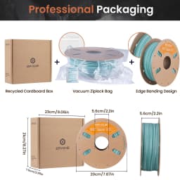 ERYONE Matte Rock Rainbow 3D Printer PLA, Matte Multicolor Filament PLA (2.2LBS) Spool, High Speed Printing Twist Rainbow