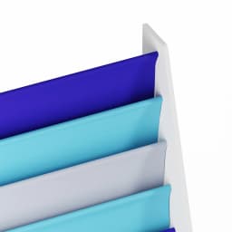 BonChoice 4-Tier Children Sling Book Rack Bookshelf Wooden, Easy-to-Reach Storage for Books, Kids Book Rack Storage Bookshelf