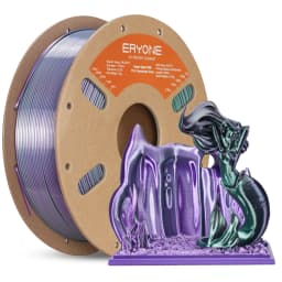 ERYONE 1KG/3KG HS Silk Quadruple Color PLA Filament 3D Printer 1.75mm +/- 0.03mm, Hyper Speed Coextrusion Filament PLA 1KG/3KG
