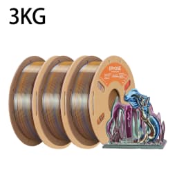 ERYONE 1KG/3KG HS Silk Quadruple Color PLA Filament 3D Printer 1.75mm +/- 0.03mm, Hyper Speed Coextrusion Filament PLA 1KG/3KG