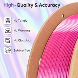 ERYONE 1KG/3KG HS Silk Quadruple Color PLA Filament 3D Printer 1.75mm +/- 0.03mm, Hyper Speed Coextrusion Filament PLA 1KG/3KG