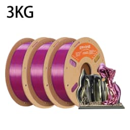 ERYONE 1KG/3KG HS Silk Quadruple Color PLA Filament 3D Printer 1.75mm +/- 0.03mm, Hyper Speed Coextrusion Filament PLA 1KG/3KG