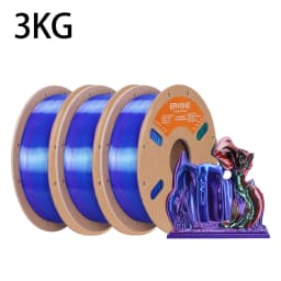 ERYONE 1KG/3KG HS Silk Quadruple Color PLA Filament 3D Printer 1.75mm +/- 0.03mm, Hyper Speed Coextrusion Filament PLA 1KG/3KG