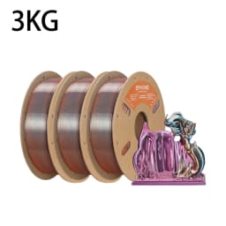ERYONE 1KG/3KG HS Silk Quadruple Color PLA Filament 3D Printer 1.75mm +/- 0.03mm, Hyper Speed Coextrusion Filament PLA 1KG/3KG
