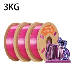 ERYONE 1KG/3KG HS Silk Quadruple Color PLA Filament 3D Printer 1.75mm +/- 0.03mm, Hyper Speed Coextrusion Filament PLA 1KG/3KG