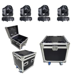 LED Gobos Moving Head Spot Light 75W Mini with Flight Case Club DJ Stage Lighting Party Disco Moving Heads Light Party Lights