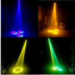 LED Gobos Moving Head Spot Light 75W Mini with Flight Case Club DJ Stage Lighting Party Disco Moving Heads Light Party Lights