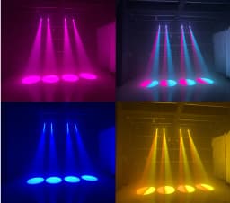LED Gobos Moving Head Spot Light 75W Mini with Flight Case Club DJ Stage Lighting Party Disco Moving Heads Light Party Lights