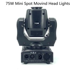 LED Gobos Moving Head Spot Light 75W Mini with Flight Case Club DJ Stage Lighting Party Disco Moving Heads Light Party Lights