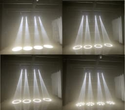 LED Gobos Moving Head Spot Light 75W Mini with Flight Case Club DJ Stage Lighting Party Disco Moving Heads Light Party Lights