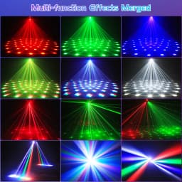 LeLeght Two-armed Stage Light RGBW 4-IN-1 Lighting Effect and Starry Effect Controlled DMX512 For Party Concert Church Wedding