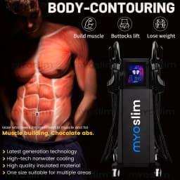 NEO PRO 6500W 15Telsa 200Hz RF Body Sculpting Machine Fat Burn Muscle Tone Device 4 5 Handles 6500W