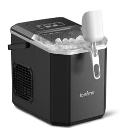 Loefme Ice Maker Cubes Machine Small Automatic Cleaning Bullet Shaped Ice Makers Fast Ice Making For Households Caffee Camping