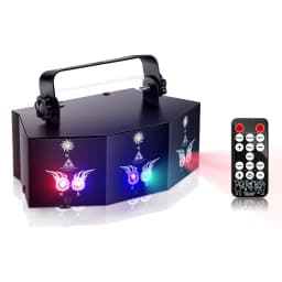 Datewink 9 Eyes RGB Stage Lights Effect 7CH DMX Control Stage Lighting Projector For DJ Disco Wedding Club Party Show Christmas