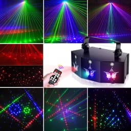 Datewink 9 Eyes RGB Stage Lights Effect 7CH DMX Control Stage Lighting Projector For DJ Disco Wedding Club Party Show Christmas