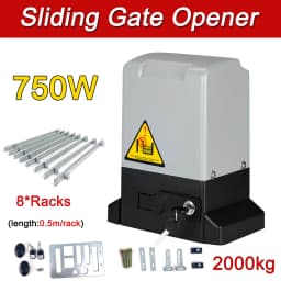 550W/370W/750W Electric Sliding Gate Opener AC Motor Gate Automatic Door Operators Heavy Duty Garage Door Opener Kit 2000KG