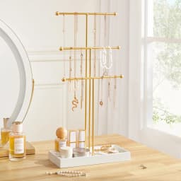 Voltsify 3-Tier Jewelry Display Stand Hanging Jewelry Organizer